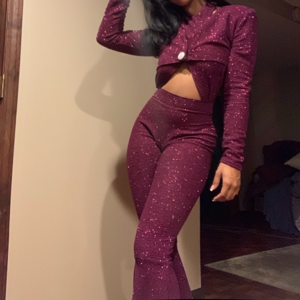 Selena disco purple costume